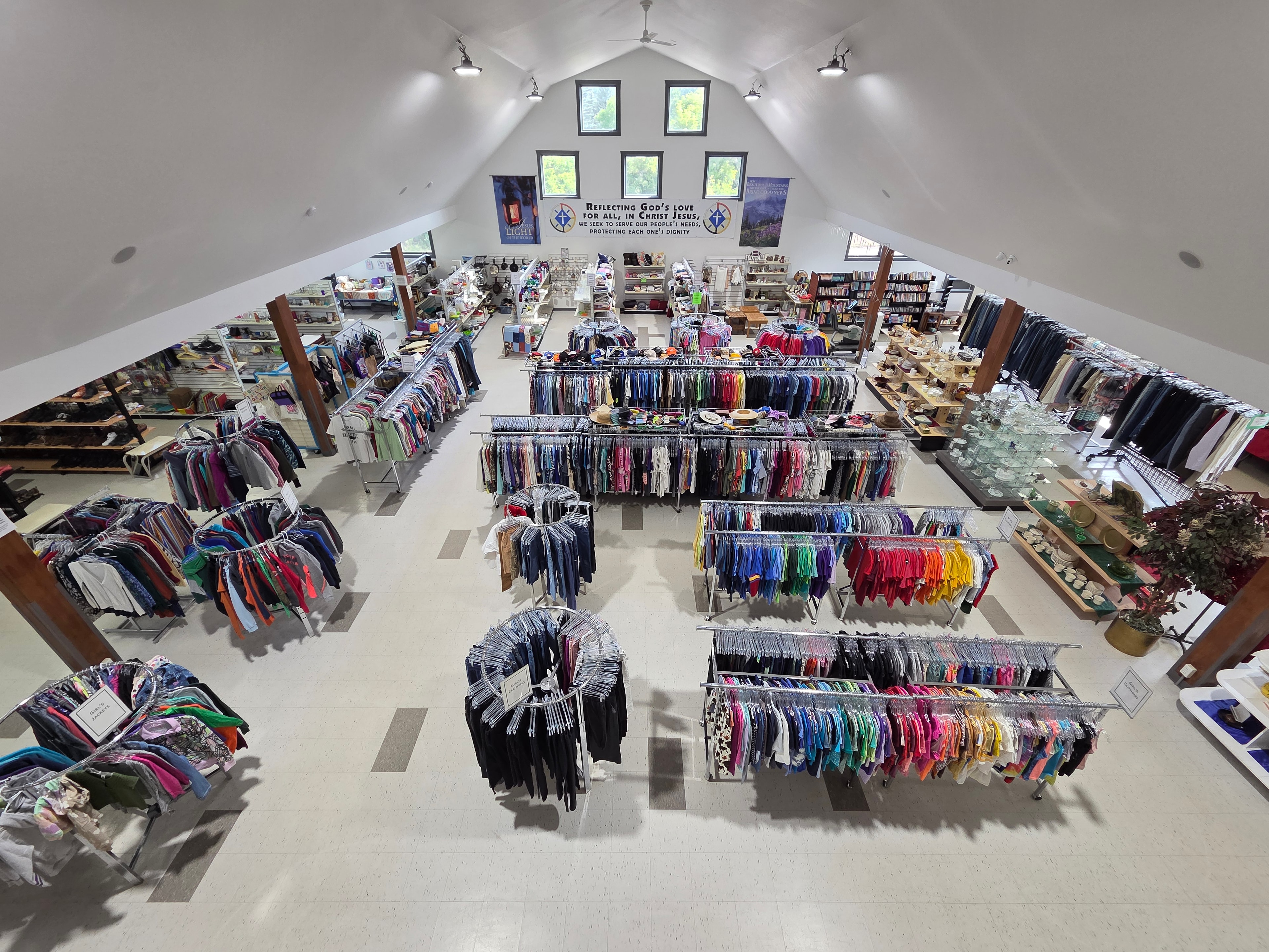 Community members at Everything Beautiful Thrift Store